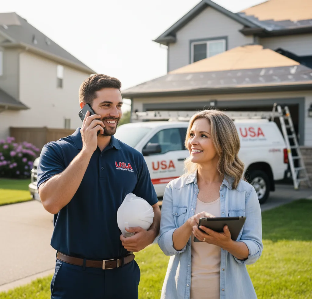 USA Roof Repair Experts customer support in Darrow